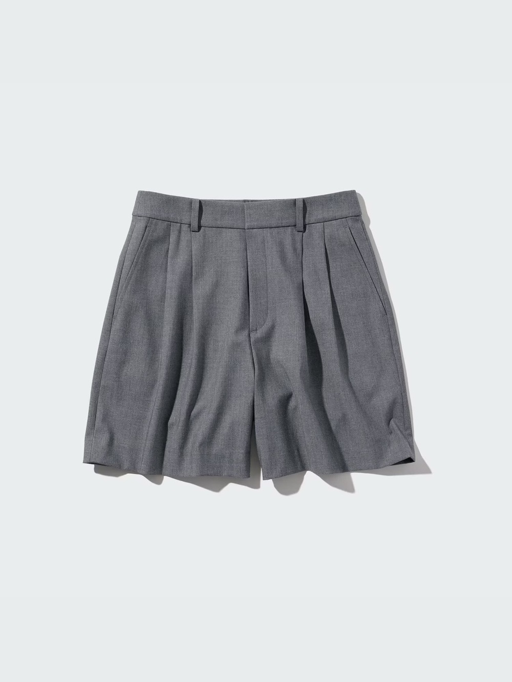 Uniqlo Draped Pleated Shorts in Gray